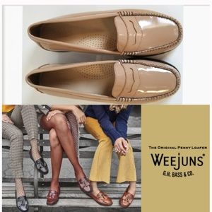 G.H. BASS &CO WEEJUNS Tan moccasins shoes